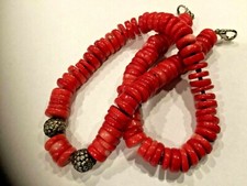 CHINESE CORALS NECKLAC 18.5"L