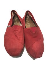 Ladies Red 7.5 Toms Good Used Condition