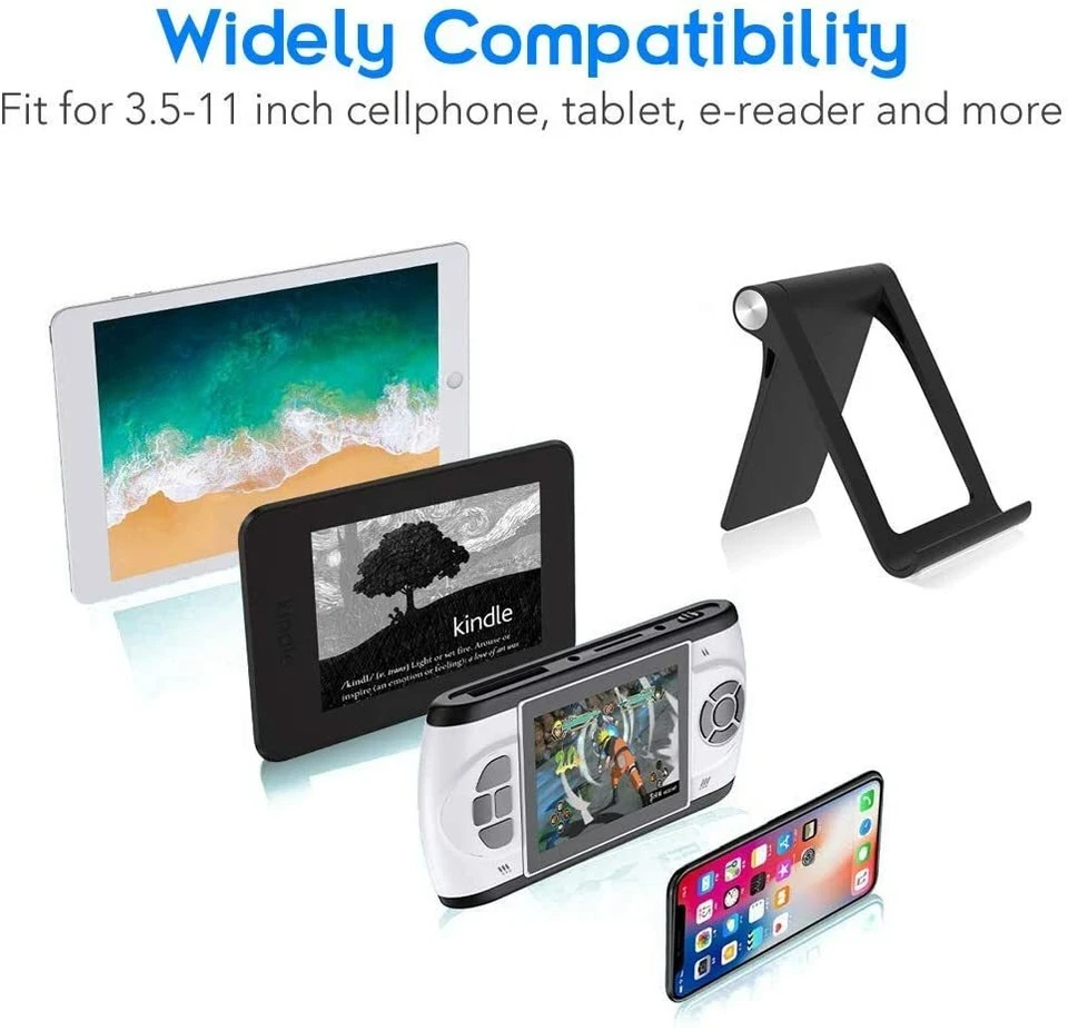 Paquete de 2 soportes de escritorio ajustables portátiles para teléfono de escritorio para iPad/iPhone/Tablet Foto 2 de 4