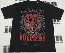 King Cuerno Signed Shirt BAS COA Lucha Underground AAA NXT El Hijo Del Fantasma