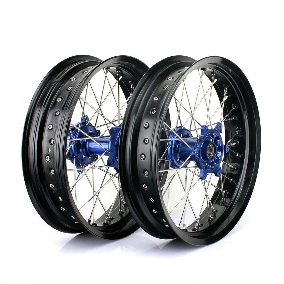 For Yamaha 17" Supermoto Complete Wheels Rotors Sprocket YZ250F YZ450F 2014-2020 - Image 2 of 4