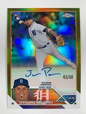2023 Topps Chrome Jermaine Palacios Rookie GOLD Refractor Auto /50 Tigers RC