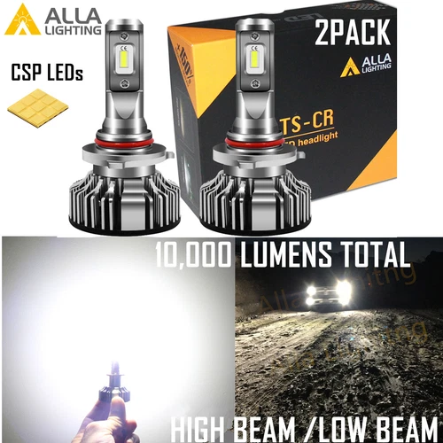 Alla Lighting Brightest 9005 HB3 led Headlight High Beam light bulb xtreme Kit