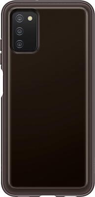 Original/offizielle Samsung Galaxy A03s weiche durchsichtige Hülle/Abdeckung - schwarz - Neu