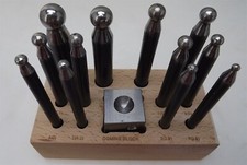 Dapping Block Set 14-Piece Punch set BRAND NEW jewelers metalsmiths DOMMING