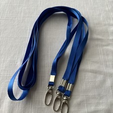 Badge Card I.D. Holders Lanyard Blue 3 pieces long 18"