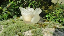 AVON rare Vintage frosted Glass Bird candle.