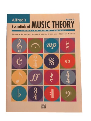 Alfreds Essentials of Music Theory 2 Sheet Music Songbook Self Teach Practice M6