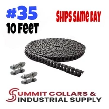 #35 Roller Chain x10 feet + 2 Free Connecting Link