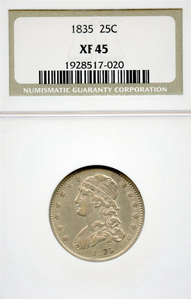 1835 Capped Bust Quarter, NGC XF45 - Image 3 of 3