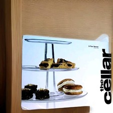 The Cellar 3-Tier Glass Cake Stand. Dessert Display, Elegant Cake Stand.