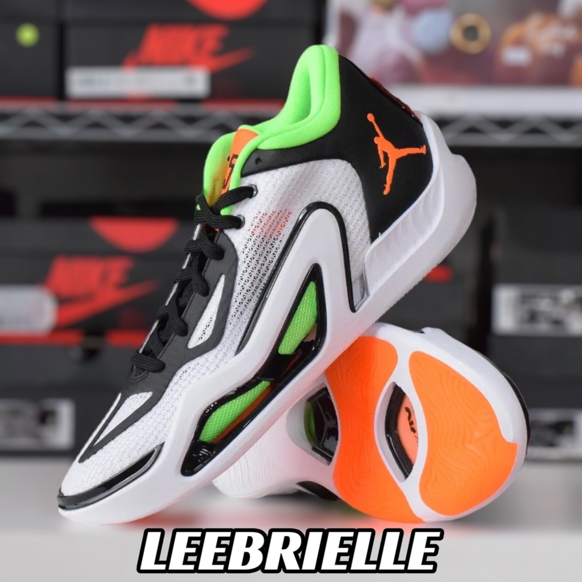 Nike Jordan Tatum 1 White Total Orange Black Home Team Nike Jordan Tatum 1 White Total Orange Black Home Team