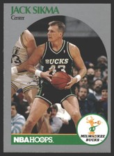 Jack Sikma #183 1990-91 Hoops Milwaukee Bucks