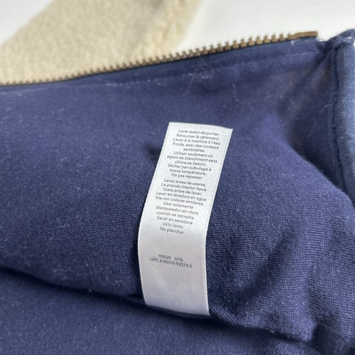 Carter's Ragazzo 9 Mesi Sherpa Shacket Giacca Panna Blu Felpa con Zip Calda - Foto 7 di 11