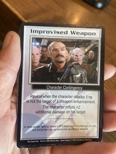 IMPROVISED WEAPON 1998 BABYLON 5 CCG COLLECTORS THE GREAT WAR CARD NEAR MINT