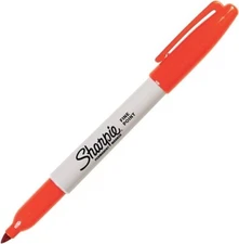Lot Of 5  Sharpie  Permanent Markers  Fine Pt Tip  Orange  New 5 Markers