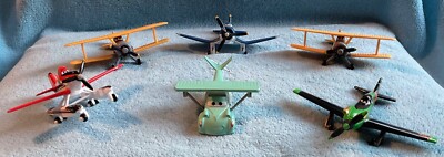 Disney Planes Flugzeuge 6 Stück Metall /Plastik