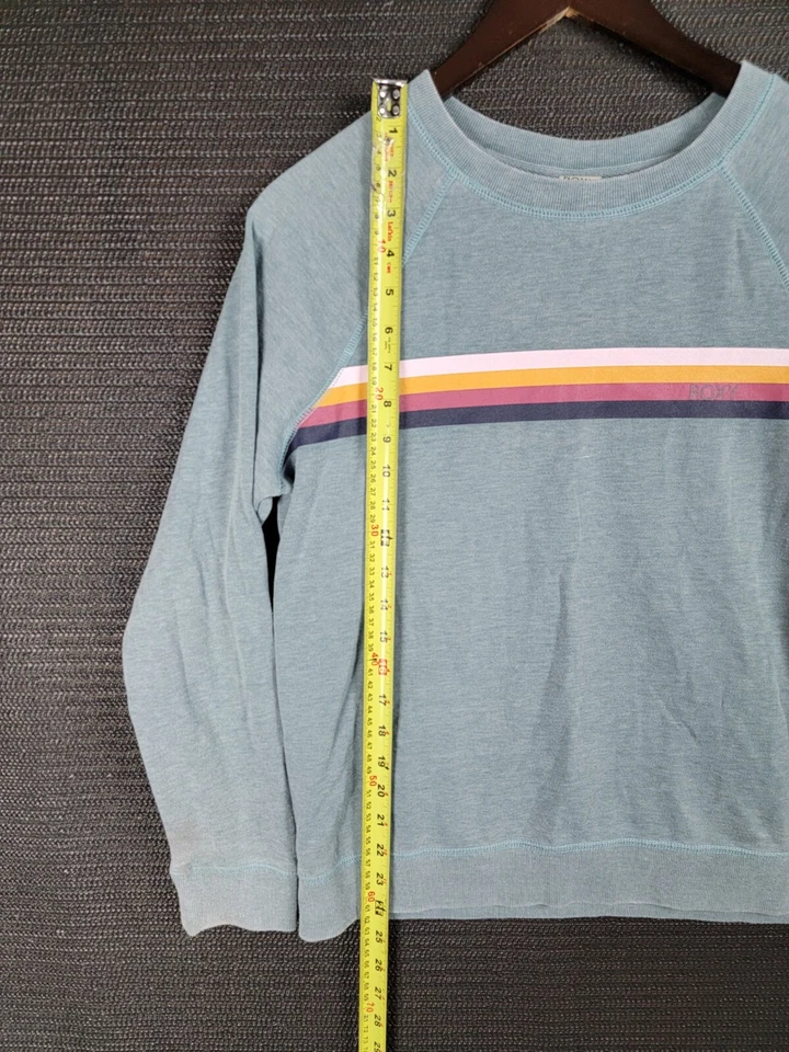 Roxy Sudadera Mujer Talla Mediana Desteñido Surf Skate Pullover Foto 2 de 4