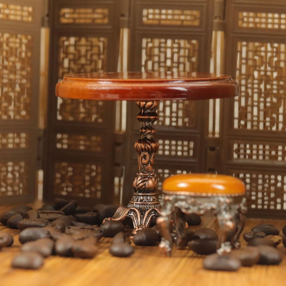 1:12 Miniatura Casa de Muñecas Muebles Vintage Mesa Cuadrada Sala Juguetes Foto 2 de 4