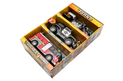 Tonka Toughest Minis Police Motorcycle, Police Jeep, Fire Truck 3