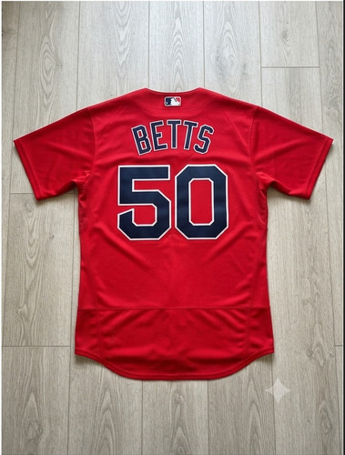 Mookie Betts #50 Boston Red Sox 2026 Red Sewn Stitched Baseball Jersey