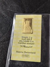 2g Credit Suisse VALCAMBI- .9999 Fine Gold #041574