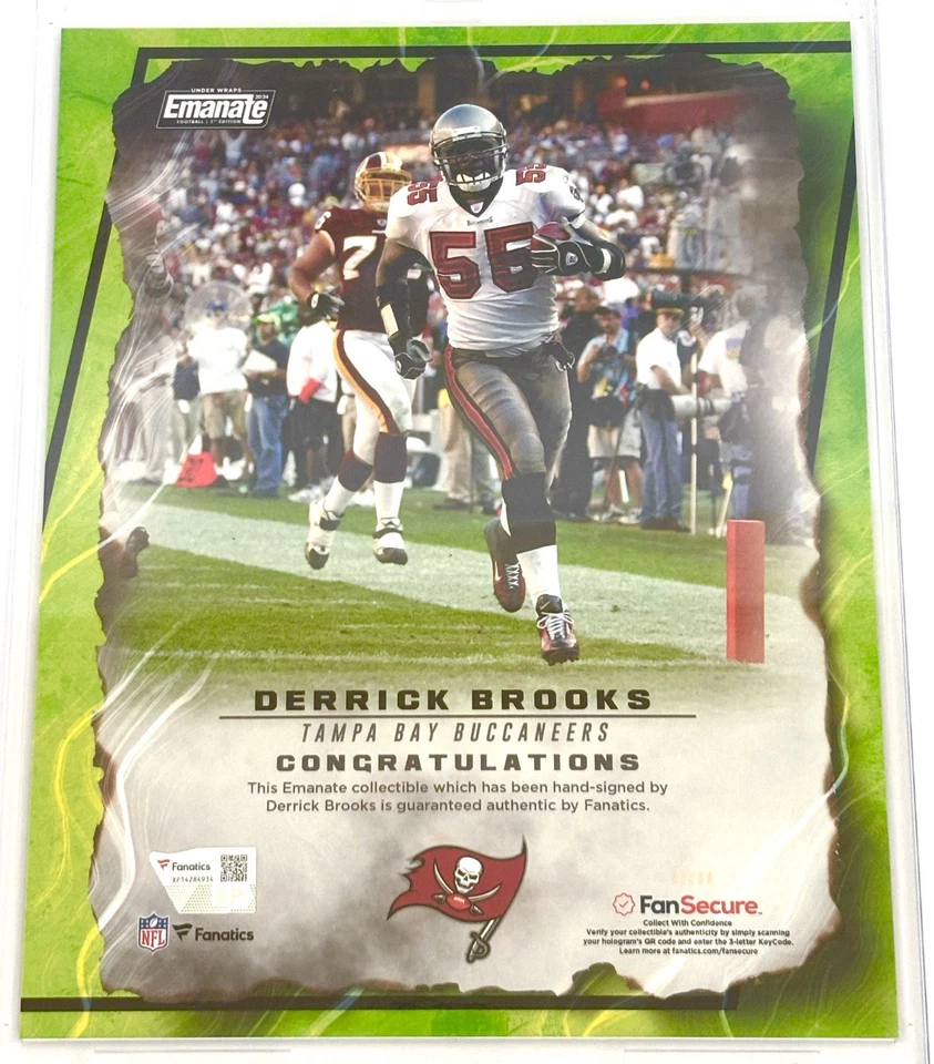 Bucaneros FANATICS EMANATE DERRICK BROOKS TAMPA BAY 2024 Foto 2 de 4