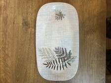 Vintage J&G Meakin Rock Fern Sandwich Cake Tray Mid Century Ironstone