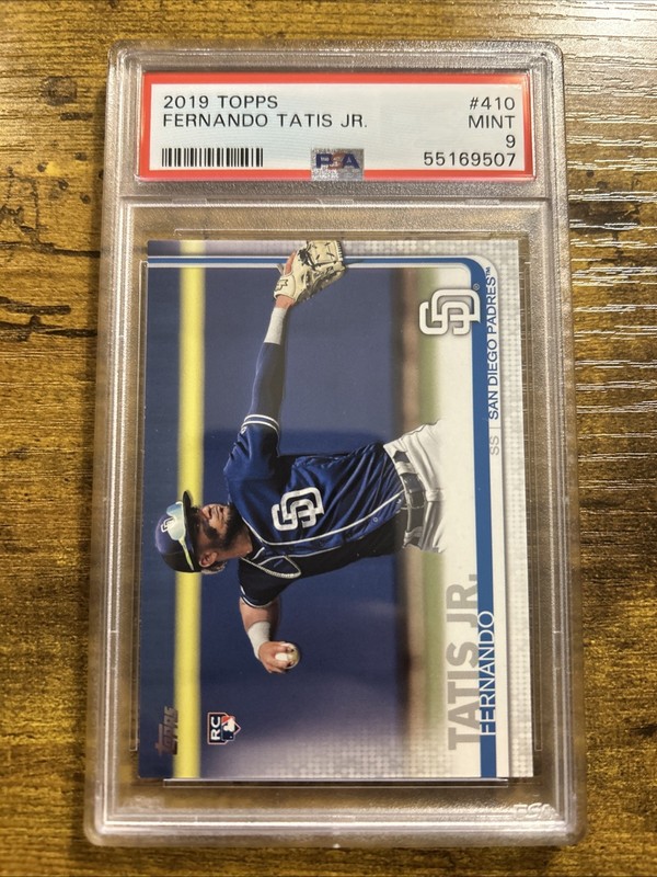 2019 Topps FERNANDO TATIS JR. Rookie Card PSA 9 Mint San Diego Padres