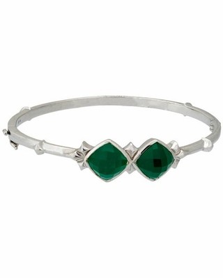 Stephen Webster Superstud crystal haze bangle bracelet in sterling silver size M