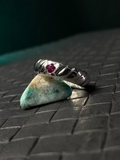 Handmade Size 11 Solid 925 Silver Ruby Ring 6.5mm Band