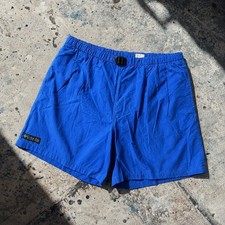 VTG 90s Columbia Sportswear vibrant blue nylon shorts men's medium