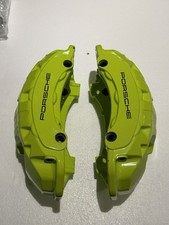 15-18 Porsche Cayenne Oem Front Left Right Caliper Acid Green Caliper Bare 15-18 Porsche Cayenne Oem Front Left Right Caliper Acid Green Caliper Bare