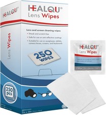 250 PK Eyeglass Lens Wipes Pre-Moistened 5 x 6 Non-Abrasive, Anti-Fog