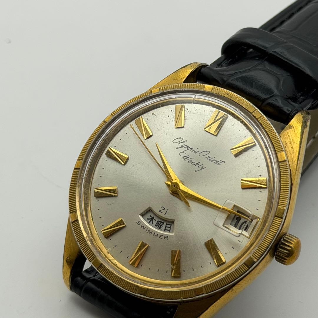 Orient Gold Weekly Automatic White Date Watch 029… - image 10