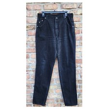 Vintage Wrangler SilverLake Black Super Hi-Rise Mom Jeans 32x35 12/14 Long Tall