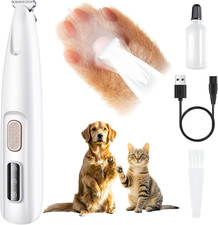 Upgraded Dog Paw Trimmer with LED Light, Paw Trimmer for Dogs Electric, Pet Hair