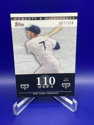 2007 Topps Moments & Milestones - Mickey Mantle #75-110 1957 AL MVP - 173 Hits