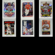 Mike Trout Lot 6 Baseball Cards Multiple Years HOF Topps Chrome Gypsy Queen