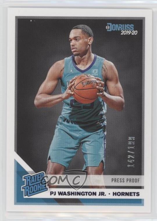 2019 Panini Donruss Rated Press Proof Purple /199 PJ Washington Jr Rookie RC 5i2