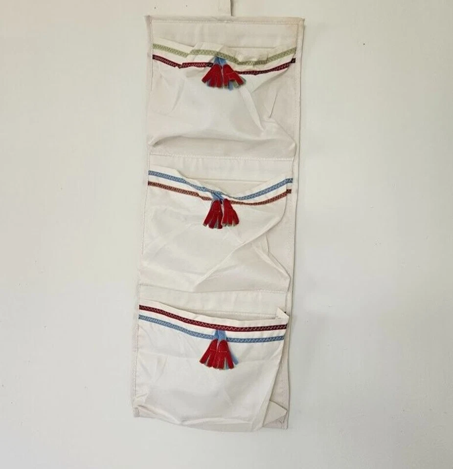 Ikea Nursery Storage Organizer Hanging Shelves Children 3 Tier Beige - Image 2 of 4