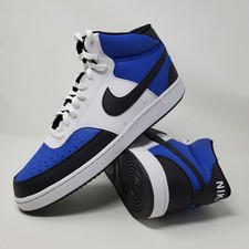 Nike Court Vision Mid Next Nature AF Shoes White Blue FQ8740-480 Men's Size 13