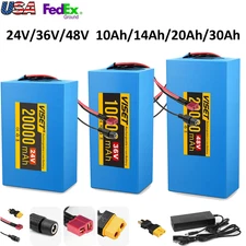 48V 36V 24V 10Ah 14Ah 20Ah 30Ah Ebike Lithium Battery for 200W-1500W Motor BMS