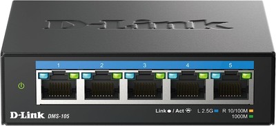 D-Link DMS-105 5-Port Multi-Gigabit Unmanaged Desktop Switch