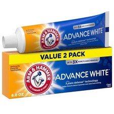 Advance White Anticavity Whitening Toothpaste with Fluoride, Clean Mint, 6 oz,
