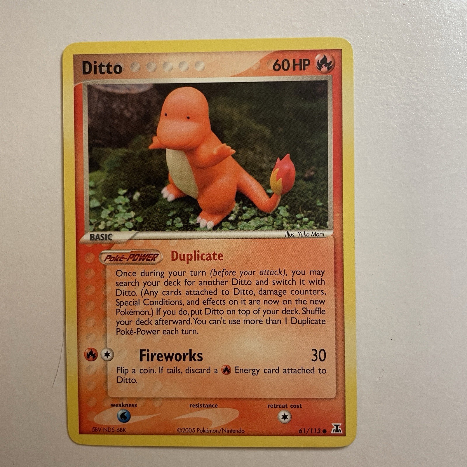 Ditto 61/113 Charmander EX Delta Species Pokemon Card NM