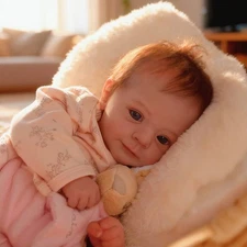Lifelike Adorable 19in Reborn Baby Dolls Cloth Body Vinyl Limbs Christmas Gifts