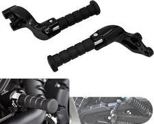 Motorcycle Rear Passenger Foot Pegs Footrest Mount Bracket Fit Gloss Black 
