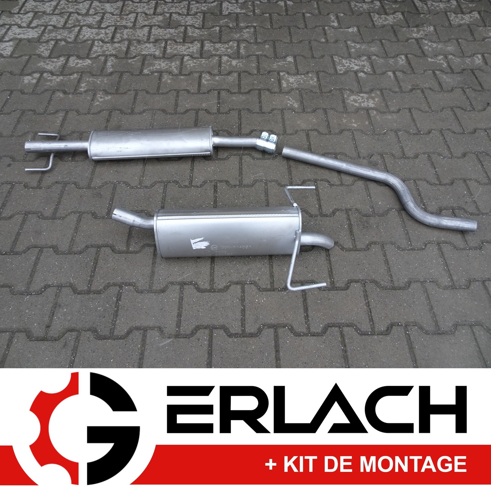 Silencieux d'échappement Opel Astra H Caravan 1.4 en acier aluminé haute durabilité