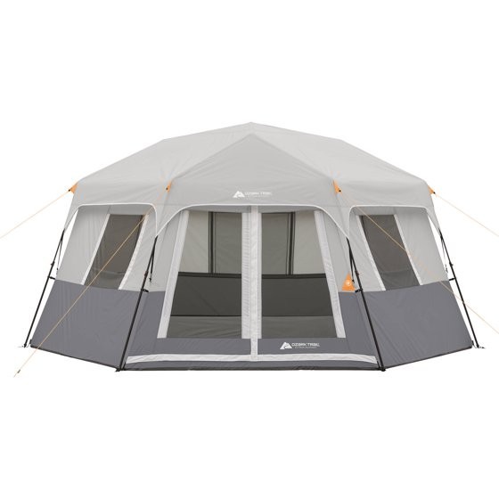 TENT 8-Person Instant Hexagon Cabin Ozark Trail Easy Setup CAMPING
